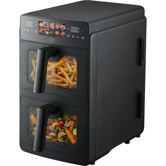 PROMIS FRP1560 Dobbelt Airfryer - 10 l, Sort