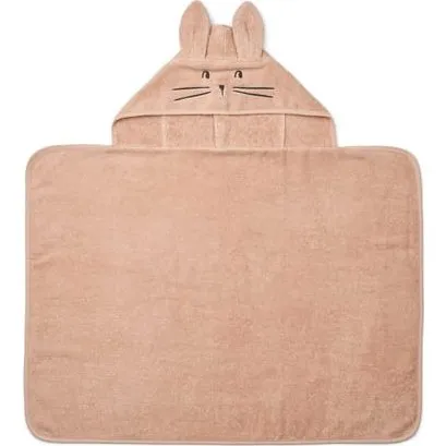 Liewood Vilas Kanin Babyhåndklæde med hætte – 100% økologisk