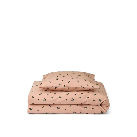 Liewood Carmen Baby Printet Sengetøj - Mini Berry/Pale Tuscany 70x100