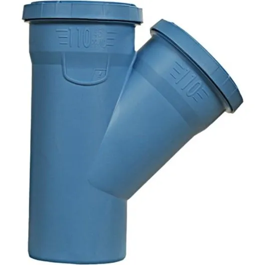 Dblue ø50 mm x 50 mm x 45° grenrør i PP