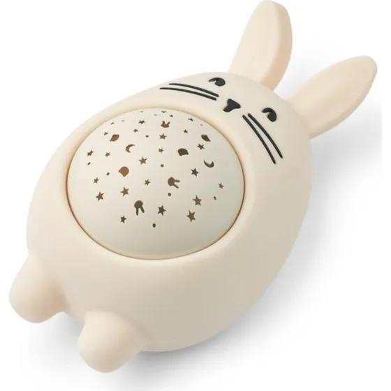 LIEWOOD Sandy Rabbit natlampe med lyd & projektor