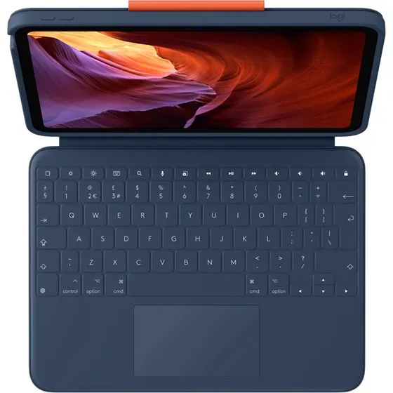 Logitech Rugged Combo 4 Touch til iPad 10. gen - Marineblå