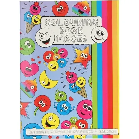 LG-Imports Malebog med Smiley-klistermærker, A4