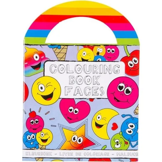 LG-Imports Malebog med Smiley-klistermærker og håndtag