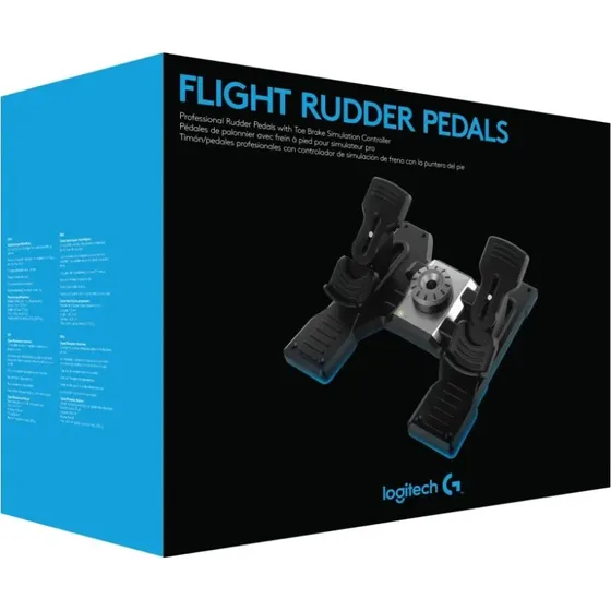 Logitech G Saitek PRO Flight Rudder Pedals (sort)