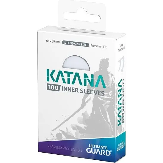 Ultimate Guard Katana Inner Sleeves - Standard Transparent (100 stk)