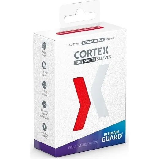 Ultimate Guard Cortex Sleeves Matte Red - 100 stk