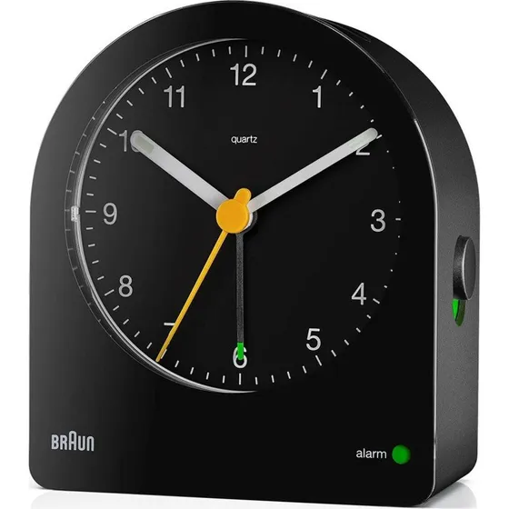 Braun BC22B vækkeur – sort plast, snooze