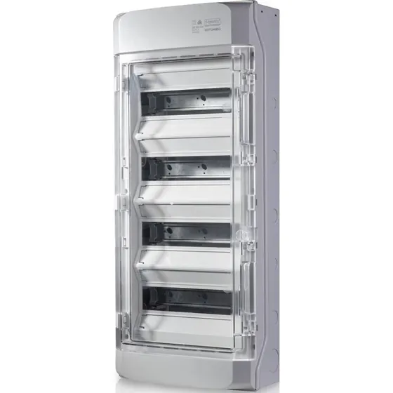 F-TRONIC Neptun48 SQ IP65 gruppetavle 4-rækker