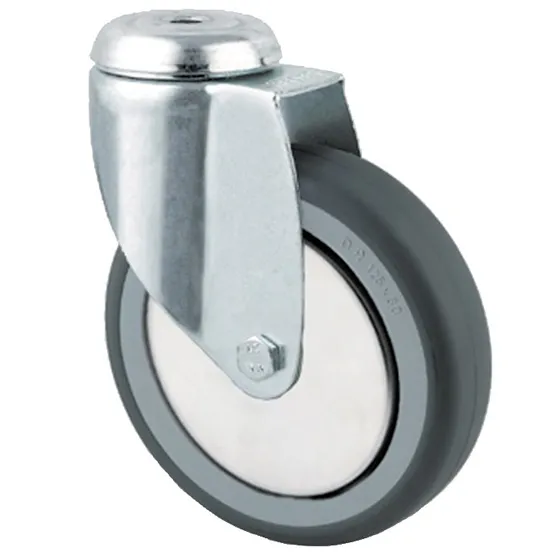 Drejehjul 2470 PJH 075 P30-11 – Gummi 75 mm med bolthul
