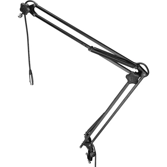 Adam Hall Stands S TBA 01 bordarm til mikrofon, 3 m indbygget XLR (sort)