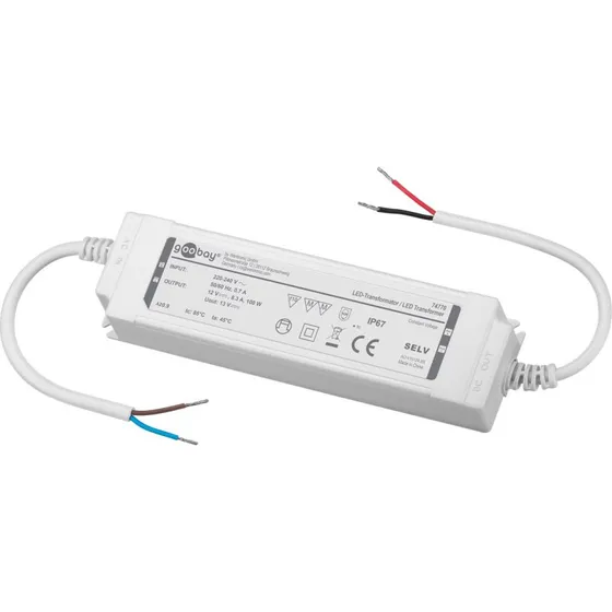 Goobay LED Transformer 12V DC 100W IP67
