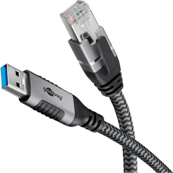 Goobay USB-A 3.0 til RJ45 Netværksadapter, 1m CAT6