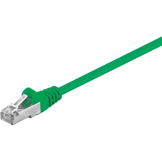 Goobay CAT 5e Netværkskabel SF/UTP, 3m, Grøn (CCA)