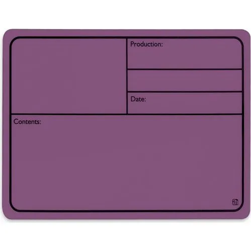 Adam Hall Magnetisk Tourlabel 177x127mm Lilla
