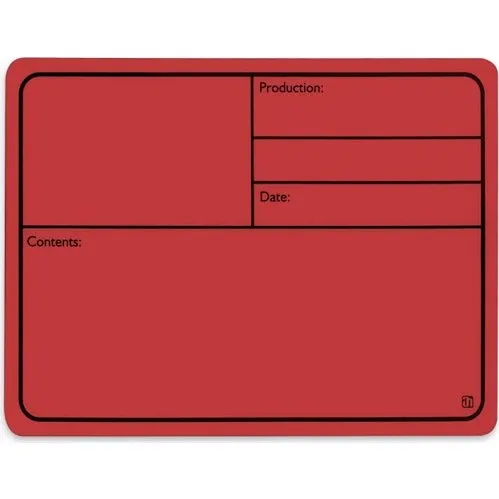 Adam Hall Magnetisk Tourlabel, 177x127 mm, Rød