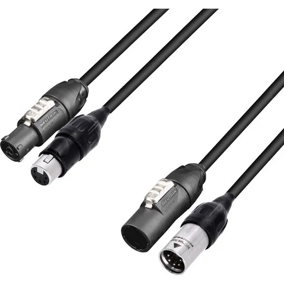Kombi DMX & PowerCon True1-TOP kabel, 5-pol, IP65, 3m