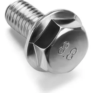 Adam Hall M8 x 30mm Selvlåsende Bolt med Gear Rim, Galvaniseret