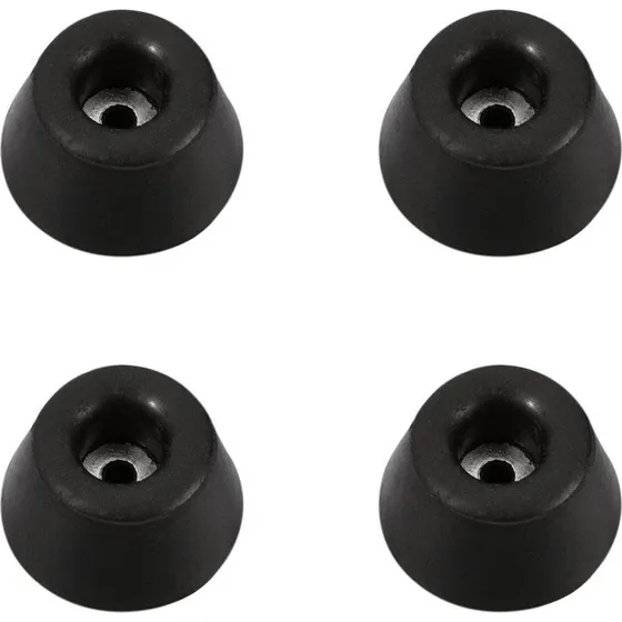 AH Gummifødder 30 x 15 mm - Sort (4 stk.)