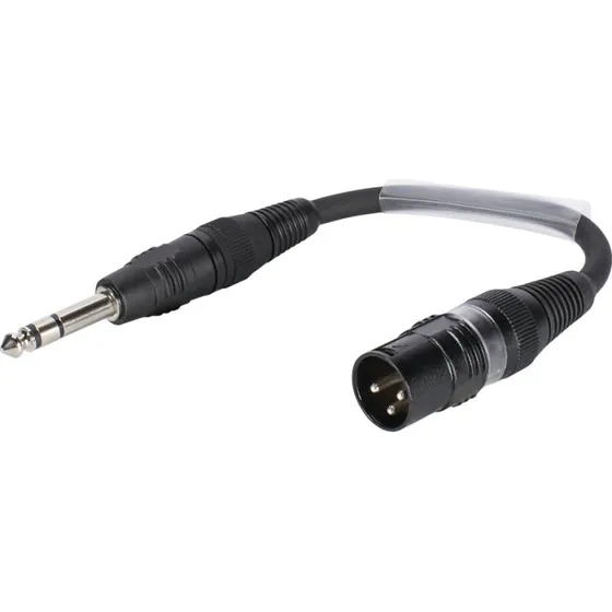 Sommer Cable XLR han til 6,35mm stereo jack adapter, 0,15m
