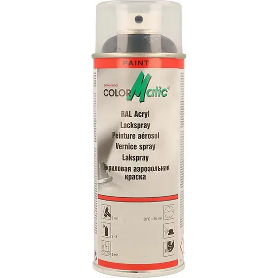 ColorMatic RAL 9005 Sort Silkeglans 400ml Spraymaling