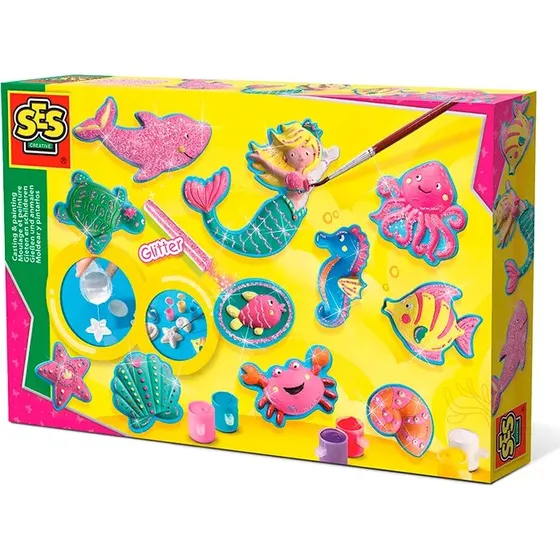 SES Creative 01354 Støbe- og malersæt til havdyr