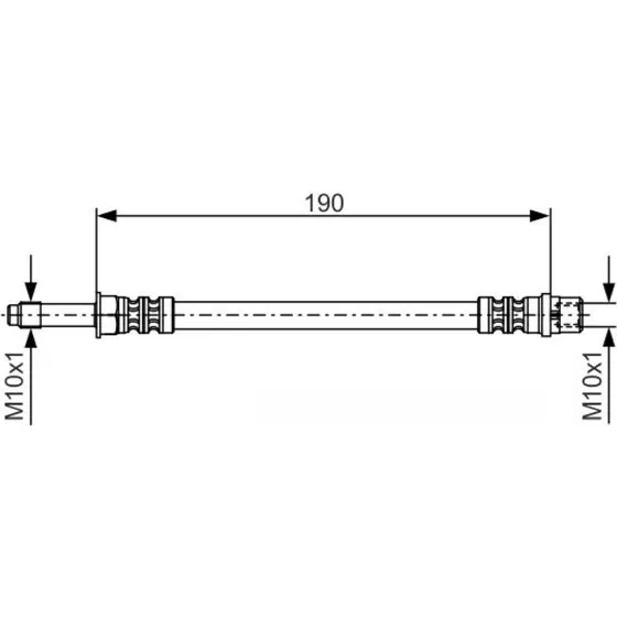 BOSCH Bremseslange til VW Transporter & Multivan 1 987 476 310