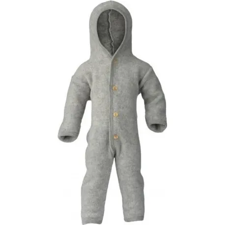 Engel Heldragt i 100% Merino Uld til Baby, 86/92, Light Grey Melange