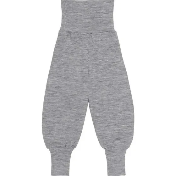 Engel Natur Babybukser m. Taljerib - Uld/Silke - Grey