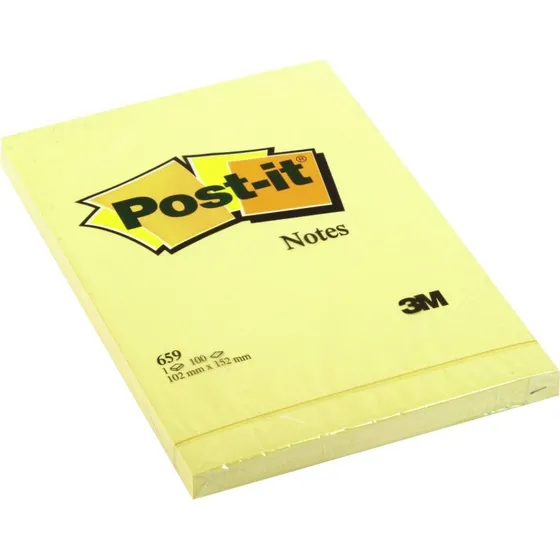 3M Post-it Notes 659 102x152 mm gul - 100 ark