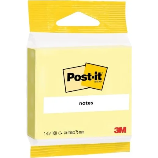 3M Post-it Canary Yellow 76x76 mm – 12 stk á 100 ark