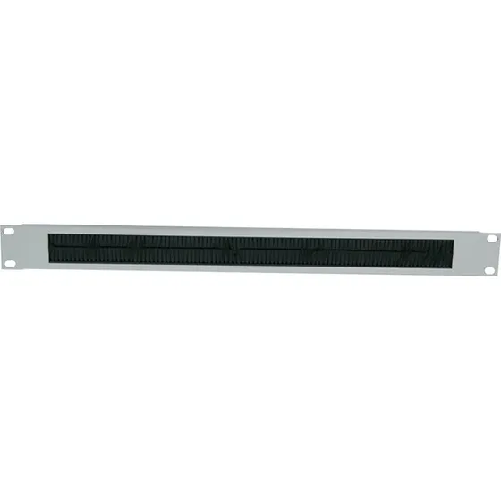 LogiLink Rack kabelindgangspanel med børste, 1U, 19", Lysegrå