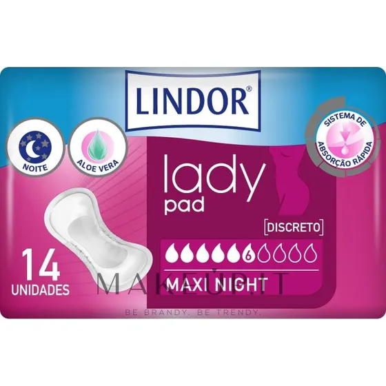 Lindor Lady Pad Maxi Night 6 Gocce