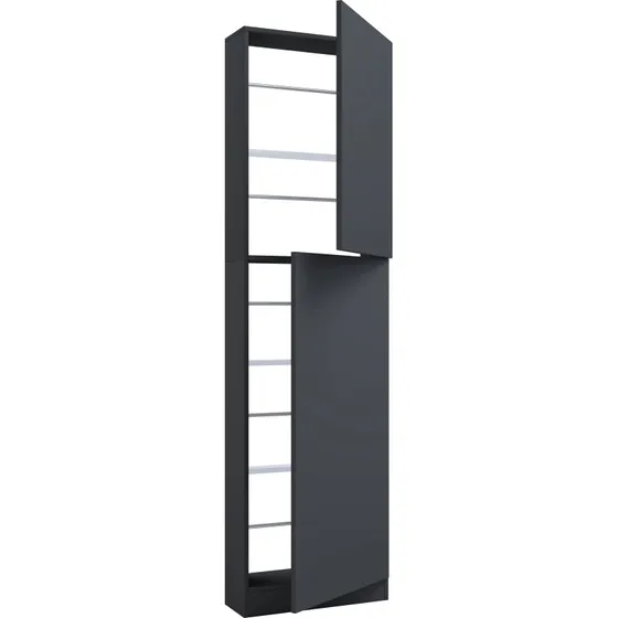 VCM Fulisa XL Skoskab - Grå - 180 x 50 x 17 cm
