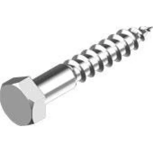 Franskskrue 10x80mm A4 rustfri DIN 571