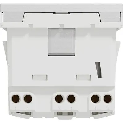 Schneider Electric Unica NU306630 Dobbelt Stikkontakt Alu