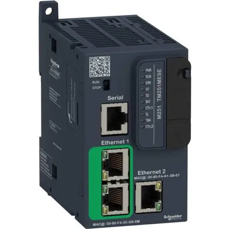 Schneider Electric Modicon TM251 Book PLC, 2 x Ethernet, 24VDC