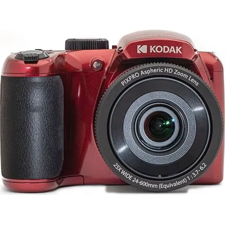 Kodak Pixpro AZ255 kompaktkamera – Rød (25x, 16MP)