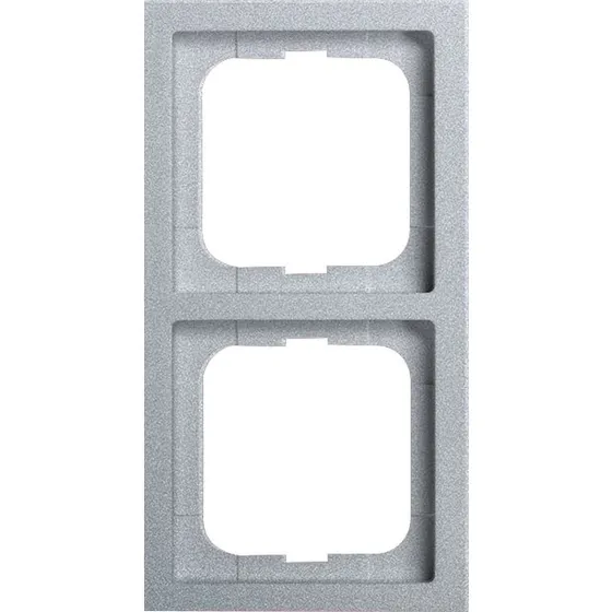 ABB Impressivo Ramme Future 2-modul Aluminium RAL9006
