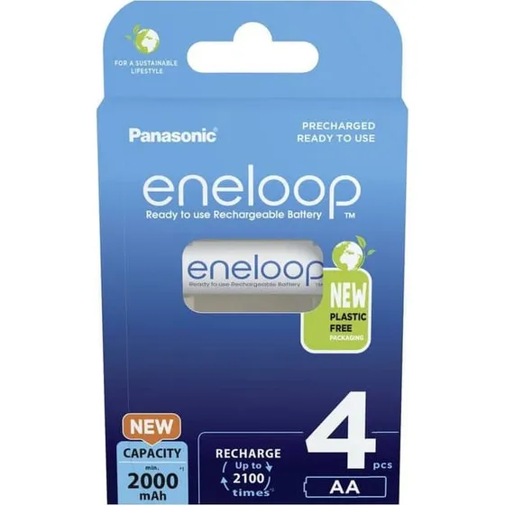 Panasonic Eneloop Pro AA 2000mAh Ni-MH, 4-pak