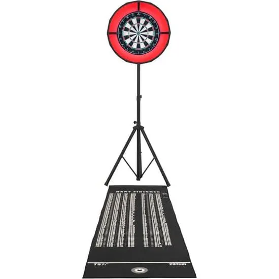 Premium Dartset med selvhelende skive og justerbart stativ