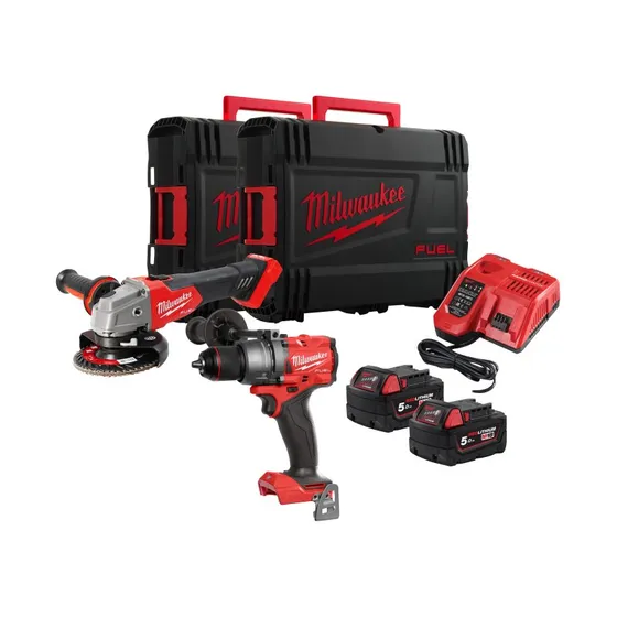 Milwaukee M18 FPP2E3-502X PowerPack 18V 5Ah (2 maskiner)