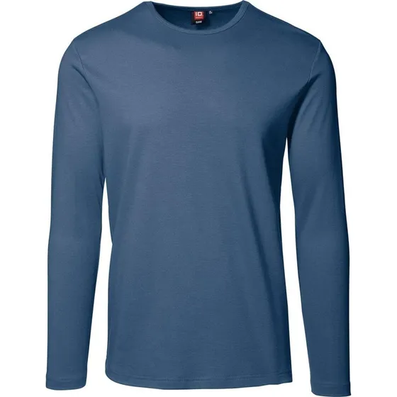 ID Tætsiddende Langærmet T-Shirt Indigo 2XL