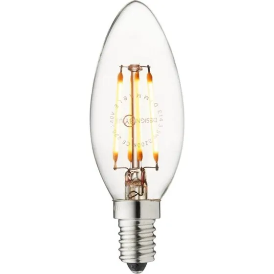 Design By Us Candle E14 LED Pære Ø35 Klar