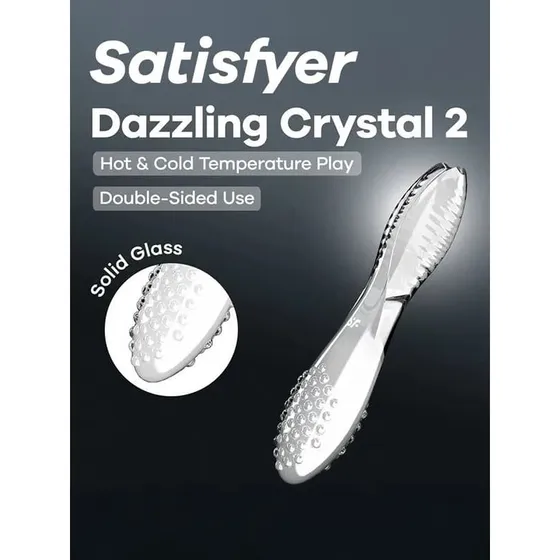 Satisfyer Dazzling Crystal 2 Dildo i glas