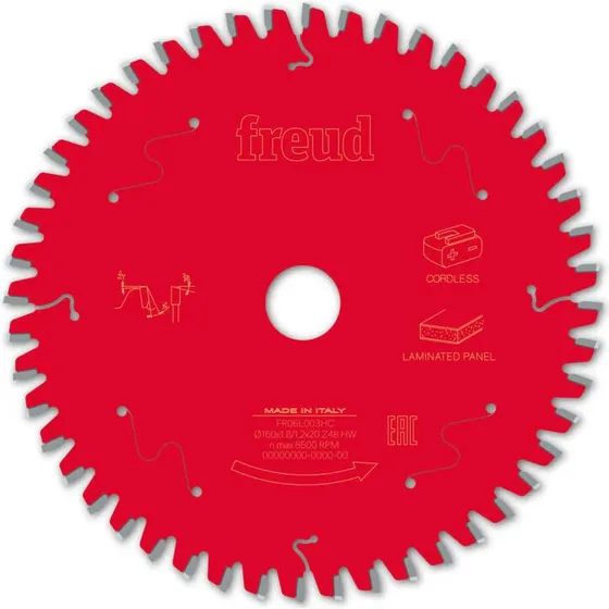 Freud F03FS10075 Rundsavklinge - 160mm, 48 tænder, AL20