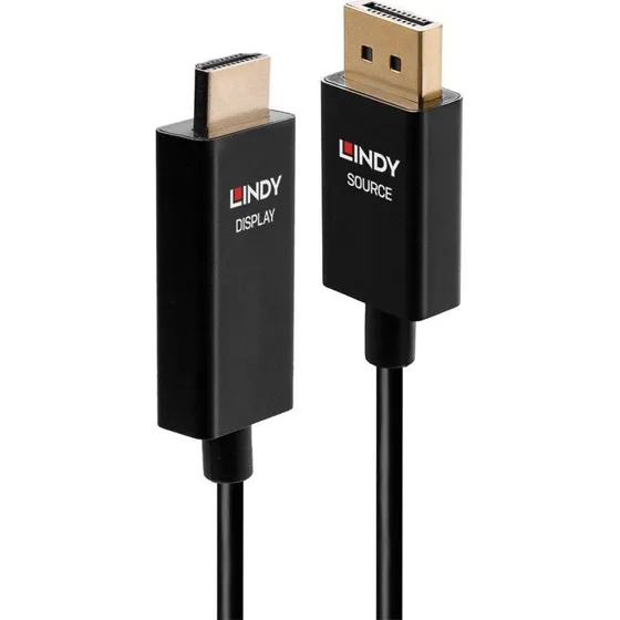 Lindy Aktivt DisplayPort til HDMI-kabel 1m med HDR og 4K
