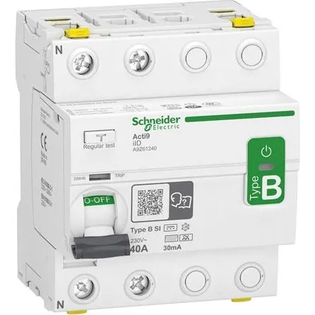 Acti9 iID Fejlstrømsafbryder 40A 30mA 2P Type B-SI