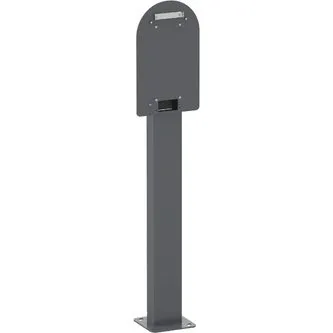 EVlink Pro AC Singel Stolpe - Jordmonteret ladestolpe