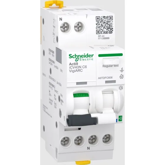 Schneider Acti9 iCV40 ARC Gnistdetektor 1P+N 6A C 30mA
